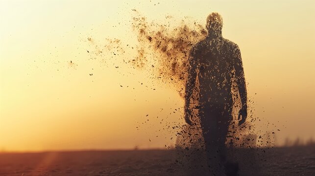 Abstract psychological illustration of blurry silhouetted forms, representing depression, isolation, and inner emotional turmoil.