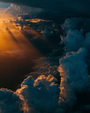 clouds over the sea