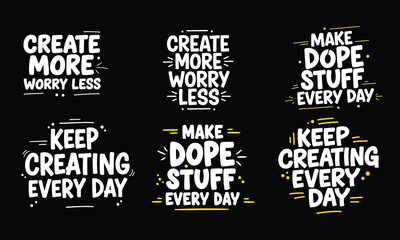 Obraz premium Inspirational quotes for creativity and productivity