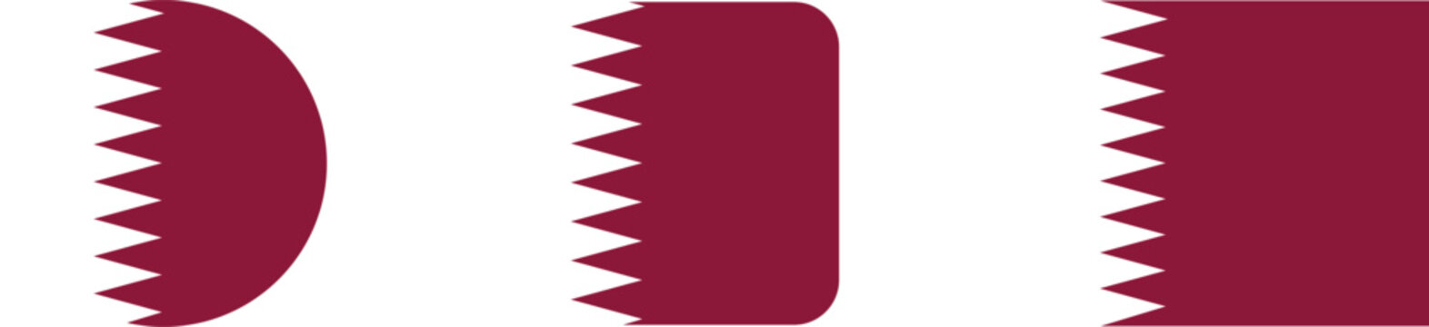 Vector graphic of qatar flag design elements