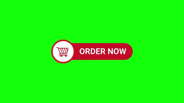 Green Screen Video Background with Red 'Order Now' Button for Digital Content
