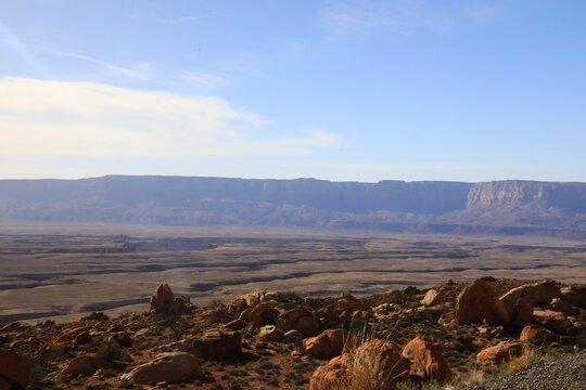 Wild western landscape in scenic Arizona state