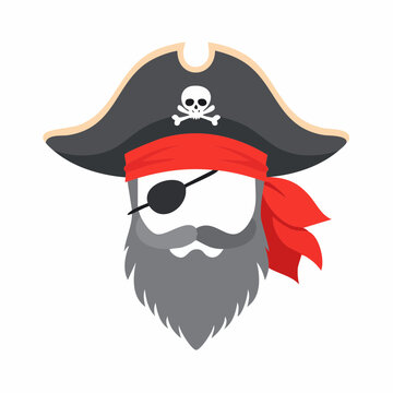 Pirate with Eyepatch and Beard