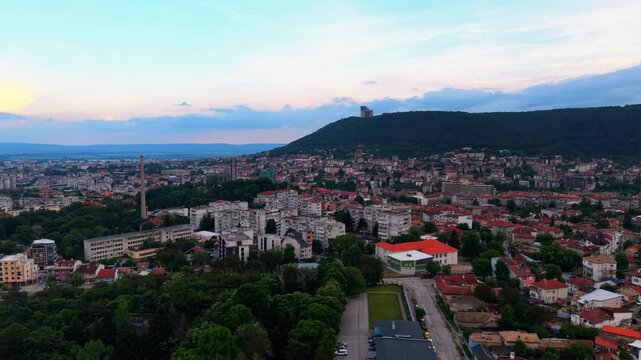 Shumen Bulgaria Small City Town Drone View