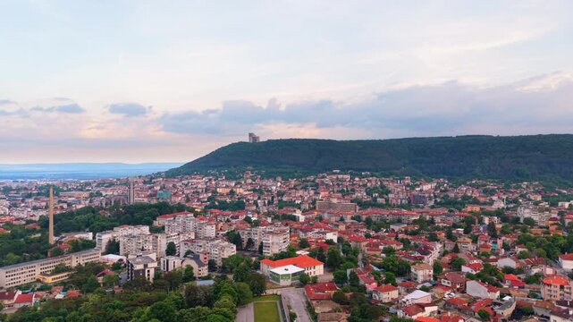 Shumen Bulgaria Small City Town Drone View