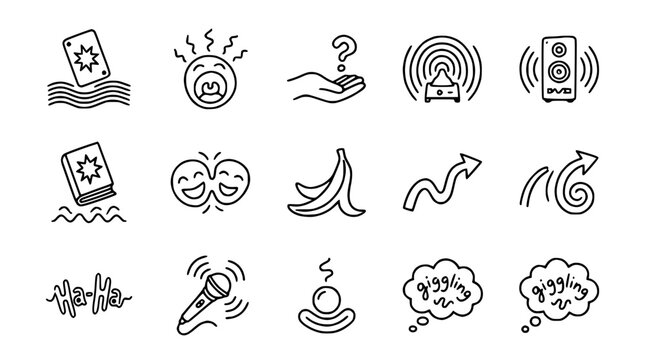 Hand Drawn Icons: Music, Emotions, Ideas, and Concepts