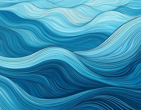 abstract background with simple water texture blue summer seamless pattern ocean and sea waves thin line texture infinity pool endless background