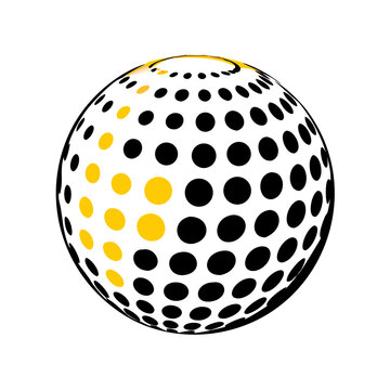 vector illustration of a ball