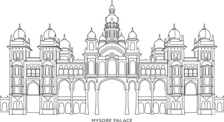 Obraz premium Explore the Royal Beauty of Mysore Palace India