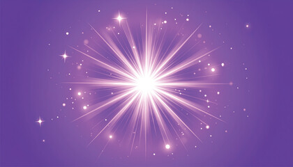 Fototapeta premium Bright Shining Star Light Effect.