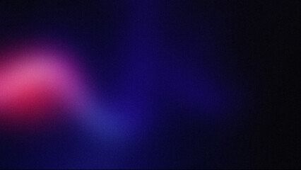 Fototapeta premium Abstract neon gradient background with vibrant pink and blue light leaks, soft blurry mesh texture on dark backdrop, modern cinematic lighting effect