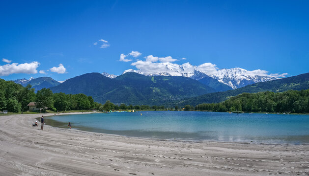 Mont Blanc vu du lac de Passy