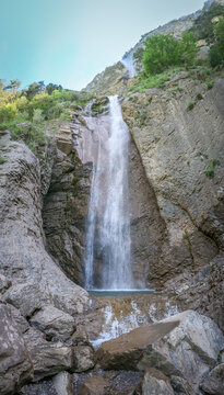 Cascade de l'Arpenaz &agrave; Sallanches en Haute-Savoie