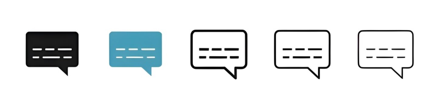 Subtitles Icon Set. Closed Caption CC Icon. Video Captioning Sign for UI Designs. Thin line customizable illustration. Contour symbol. Vector isolated outline drawing. Editable stroke