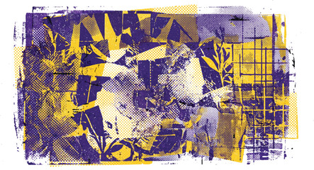 Fototapeta premium Abstract Lion Portrait in Vibrant Watercolor and Ink Splatter Texture