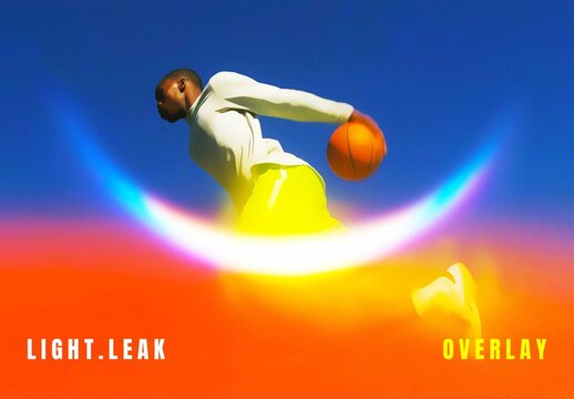 Light Leak Photo Effect For Poster And Social Media Design