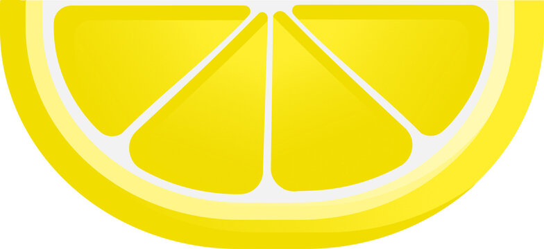 Vector Illustration of an Lemon Slice