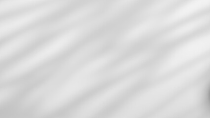 Fototapeta premium Shadow Light abstract grey background. Natural shadows and sunshine diagonal refraction on white concrete wall texture. Shadow overlay effect banner mockup graphic layout.