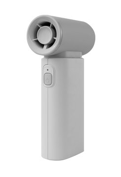 Portable Handheld Mini Turbo Fan Isolated on White Background