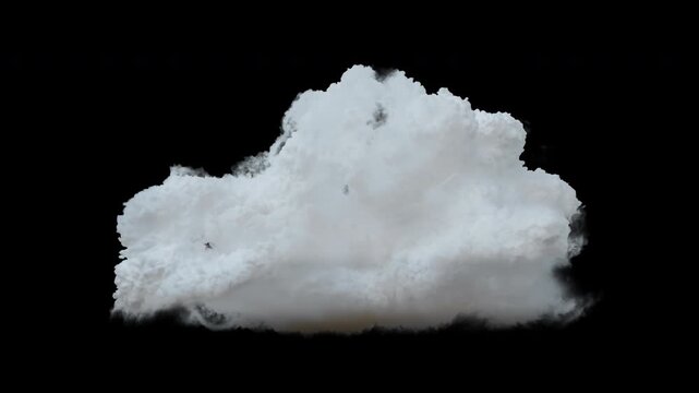 Floating Cloud Overlay Seamless Loop Animation