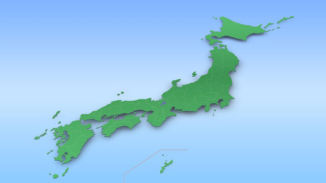 日本地図（琵琶湖あり）