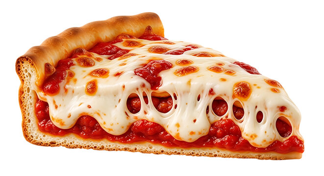 A delicious slice of cheese pizza with melted mozzarella and tomato sauce on a crispy crust.