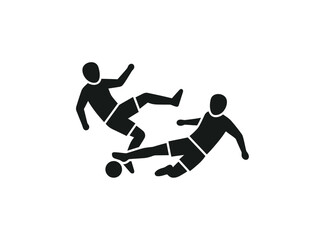 Obraz premium Soccer Players Competing For Ball