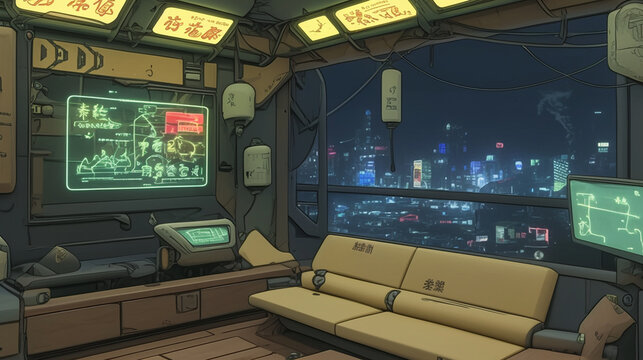 Cyberpunk Anime Concept Art
Futuristic transit stations