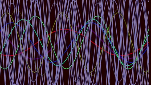 Slow Motion Quantum Wave Abstract Animation with Futuristic Energy Flow and Scientific Digital Motion Background