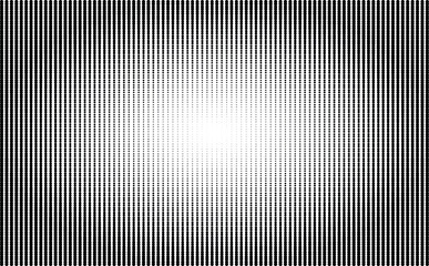 Abstract black and white halftone gradient dots background with vertical lines pattern. © Vallabh soni