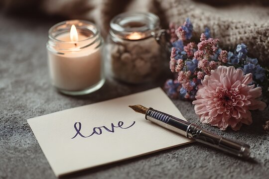 hand written love message