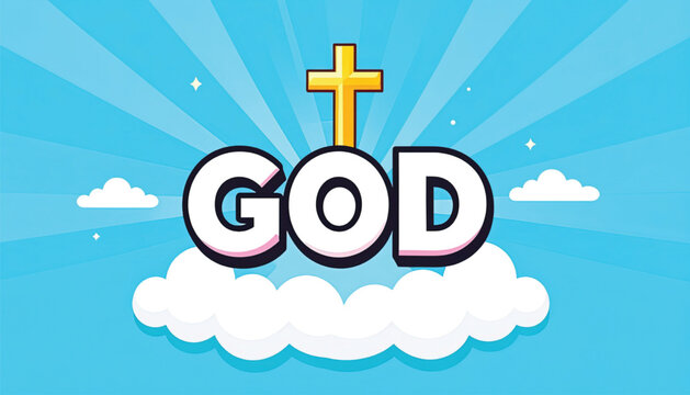 Cross and GOD on Cloud.