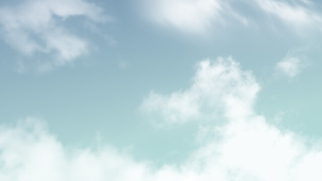Serene sky with fluffy clouds desktop wallpaper