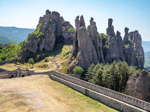 Belogradchik fortress in north eastern of Bulgaria