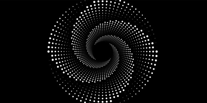 Sound pulsation circles set. Vector illustration of purple radio waves isolated on black background.
