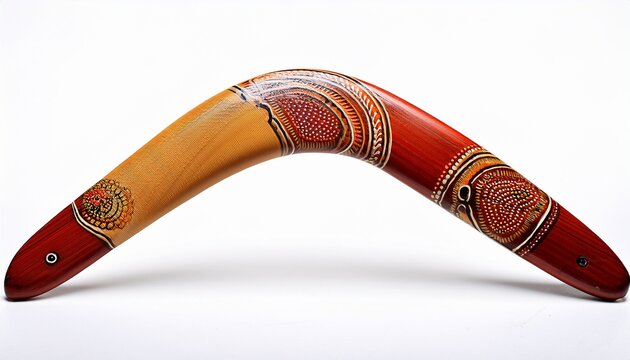 australian boomerang isolated white background photo