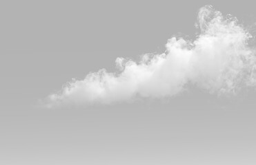 White smoke plume drifting in the air creating a soft and organic movement that looks natural and very clean © theladydarina