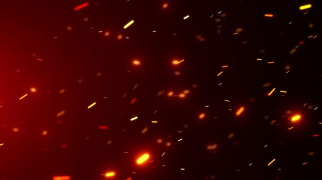 sparkling red glitter fire particles background