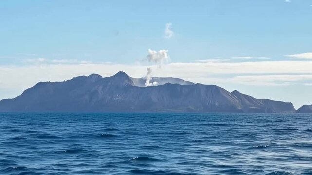 White Island volcano, Whakaari in New Zealand.