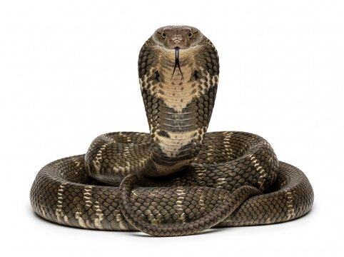 snake on white background