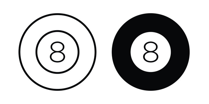 Pool 8 ball icon