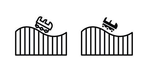 Roller coaster icon © Topline