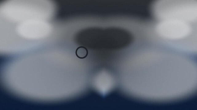 Aerial view of unidentified flying object hovering above clouds