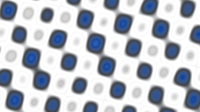 Blue and white rounded rectangles in diagonal repeating pattern