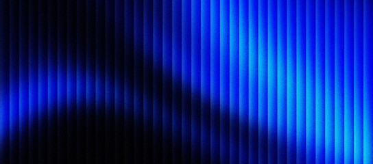 Abstract blue background with vertical lines and glowing light effects, futuristic neon blue texture with dark shadows and smooth gradients, elegant digital backdrop for tech presentations. © VEXLO