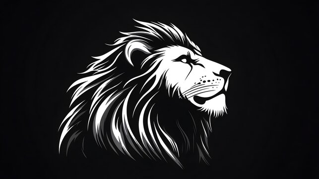 lion head silhouette