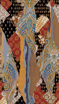 beautiful and charm allover ornament design for textile design