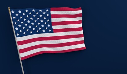 Obraz premium United states flag waving symbolizing freedom and nation