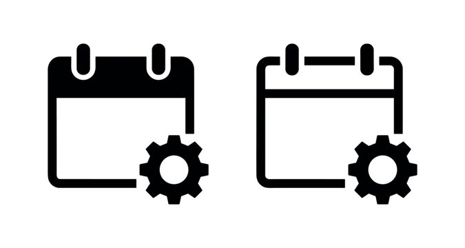 Calendar Settings and Schedule Management Icon