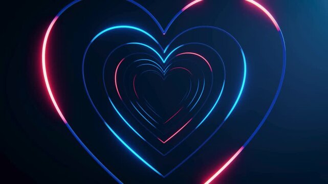 heart shaped fractal background